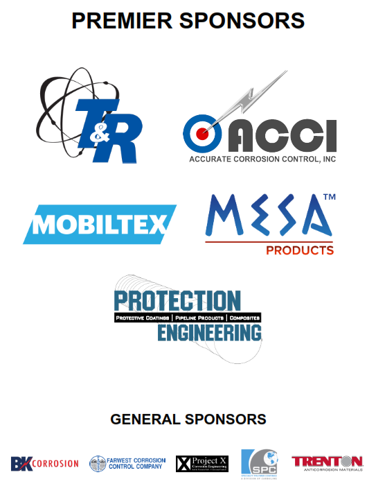 Sponsors for the Western States Corrosion Seminar - WSCS 2025